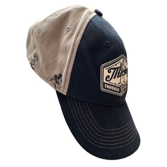 Mickey Mouse THROUGH THE YEARS Ball Cap Navy Gray 28 Years Disney - Picture 1 of 8